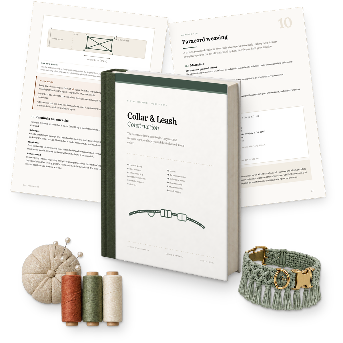 The Collar and Craft Pattern Bundle: 100 Dog & Cat Collar and Leash Patterns